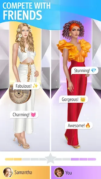 Скачать взлом Pocket Styler: Fashion Stars на Андроид — Безлимитные деньги и все наряды — скриншот 1