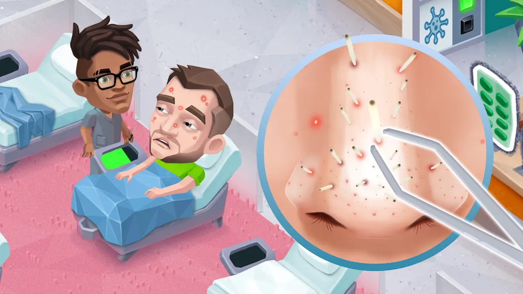 Happy Clinic: Hospital Game — Мод: Безлимитные монеты и ускоренное лечение — скриншот 3