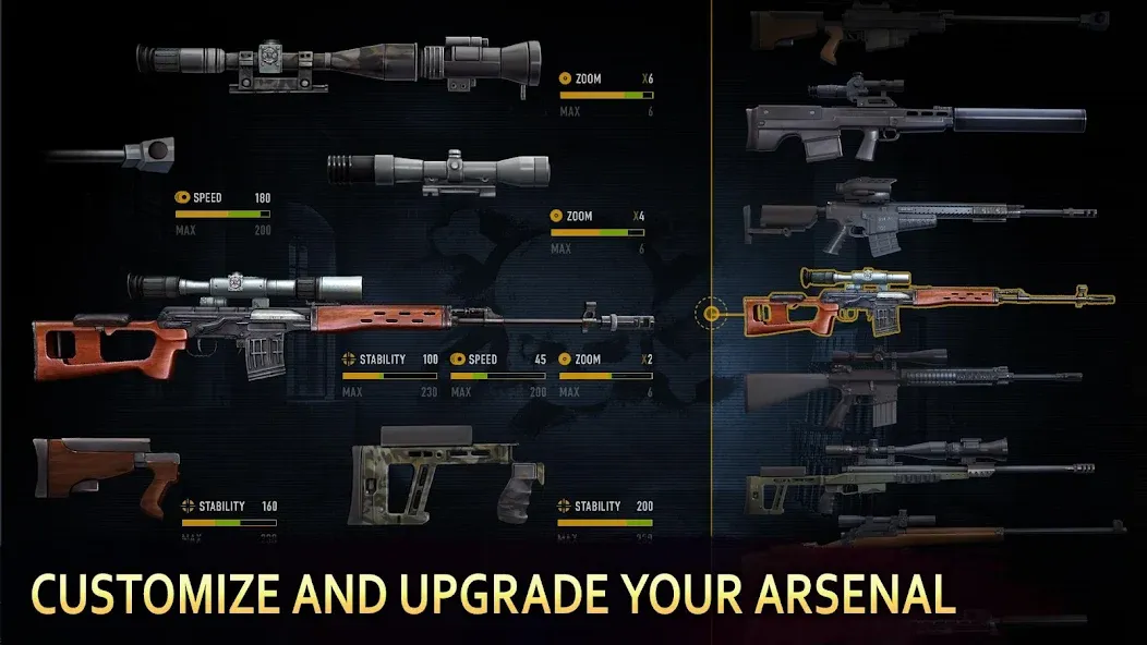 Скачать взлом Sniper Arena: PvP Army Shooter на Андроид — Безлимитные деньги и оружие — скриншот 2