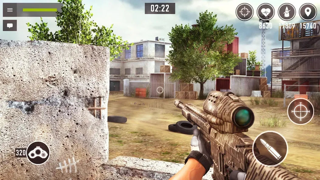 Скачать взлом Sniper Arena: PvP Army Shooter на Андроид — Безлимитные деньги и оружие — скриншот 5