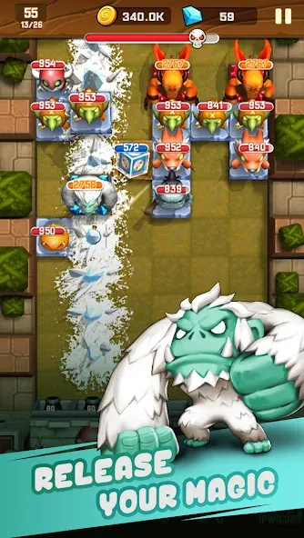 Monster Breaker Hero Mod APK Безлимитные деньги и усиленные герои — Скачать на Андроид — скриншот 4
