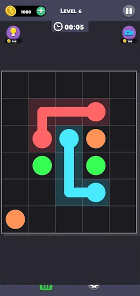 Скачать Same Color: Connect Two Dots с модом — Без рекламы и все уровни открыты — скриншот 3