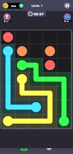 Скачать Same Color: Connect Two Dots с модом — Без рекламы и все уровни открыты — скриншот 4