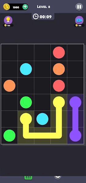 Скачать Same Color: Connect Two Dots с модом — Без рекламы и все уровни открыты — скриншот 5