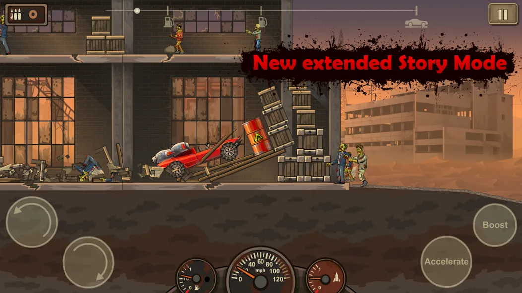 Скачать Earn to Die 2 на Android — Безлимитные деньги и топливо — скриншот 2