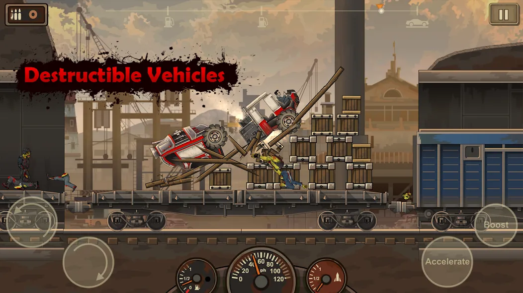 Скачать Earn to Die 2 на Android — Безлимитные деньги и топливо — скриншот 3