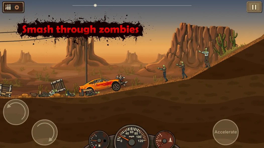 Earn to Die Lite на Андроид — Мод Безлимитные деньги и топливо — скриншот 5