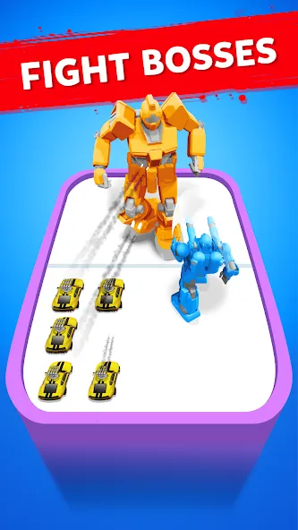 Скачать Robot Merge Master: Car Games на Android — Безлимитные монеты и все машины — скриншот 3 Скачать Robot Merge Master: Car Games на Android — Безлимитные монеты и все машины — скриншот 3