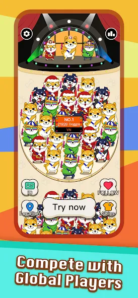Скачать взломанную Doggo Go - Meme, Match 3 Tiles — Безлимитные подсказки и жизни — скриншот 2