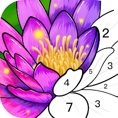 Скачать Color Time - Paint by Number на Андроид — Безлимитные подсказки и все раскраски открыты