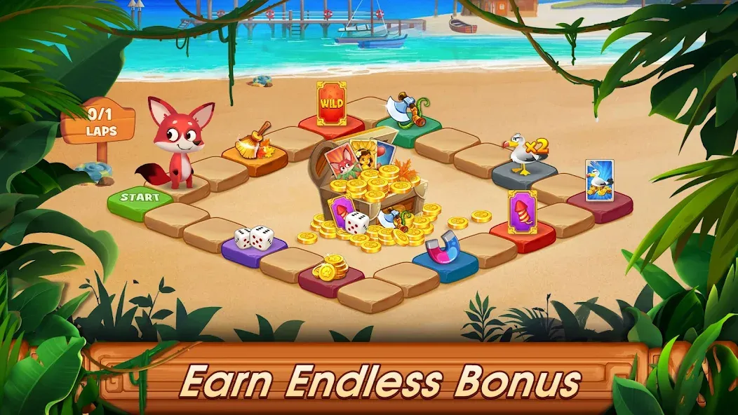 Solitaire Tripeaks: Card Games MOD APK на Android — Безлимитные монеты, подсказки и отмены — скриншот 5