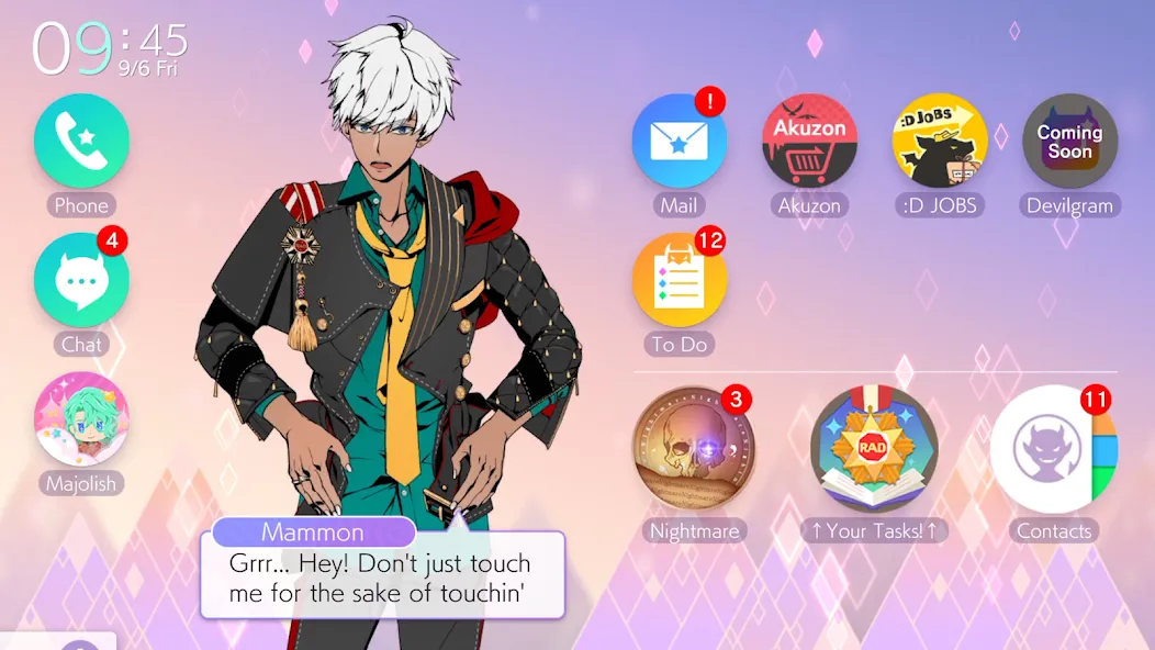 Скачать Obey Me! Anime Otome Sim Game MOD APK — Безлимитные деньги и подарки — скриншот 5