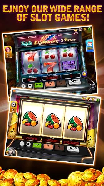 Взломанная Cash Bay Casino - Slots game на Андроид — Безлимитные монеты и бесплатные вращения — скриншот 3