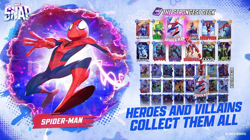 Скачать MARVEL SNAP на телефон — Безлимитные ресурсы и все карты — скриншот 3 Скачать MARVEL SNAP на телефон — Безлимитные ресурсы и все карты — скриншот 3