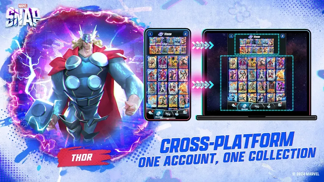 Скачать MARVEL SNAP на телефон — Безлимитные ресурсы и все карты — скриншот 5 Скачать MARVEL SNAP на телефон — Безлимитные ресурсы и все карты — скриншот 5