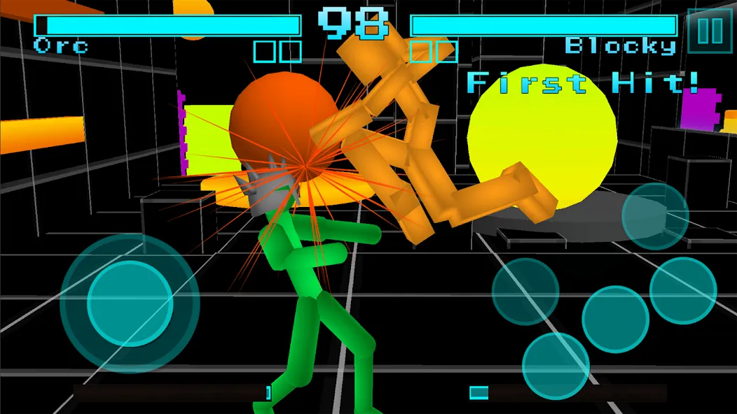 Stickman Fighting Neon Warrior MOD APK — Безлимитные деньги и оружие — скриншот 3