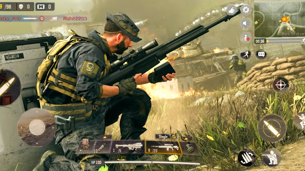 Cover Target: Offline Sniper MOD APK — Безлимитные патроны и точная стрельба — скриншот 1