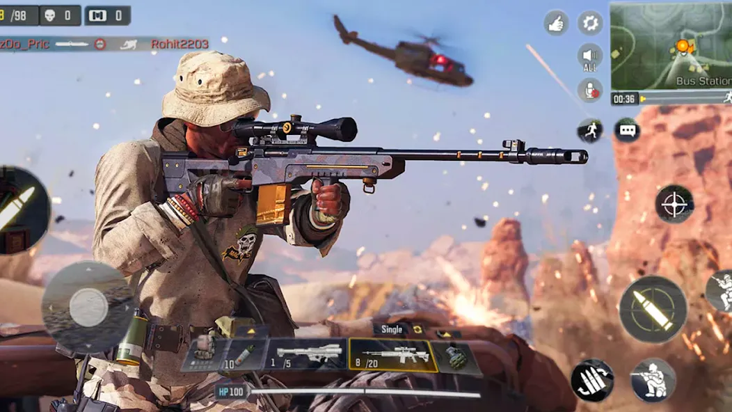 Cover Target: Offline Sniper MOD APK — Безлимитные патроны и точная стрельба — скриншот 4