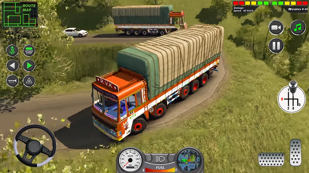 Взлом Indian Heavy Truck Delivery 3D — Безлимитные деньги и все грузовики — скриншот 3