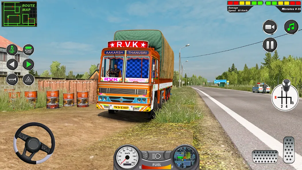 Взлом Indian Heavy Truck Delivery 3D — Безлимитные деньги и все грузовики — скриншот 5