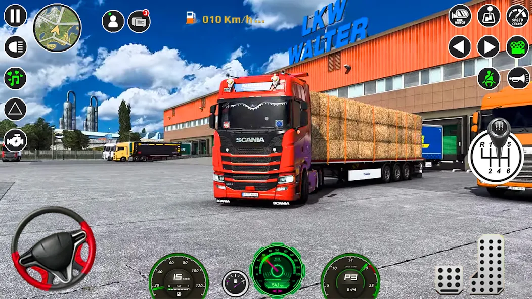 American Cargo City Driving 3D MOD APK на Android — Безлимитные деньги и все грузовики — скриншот 1