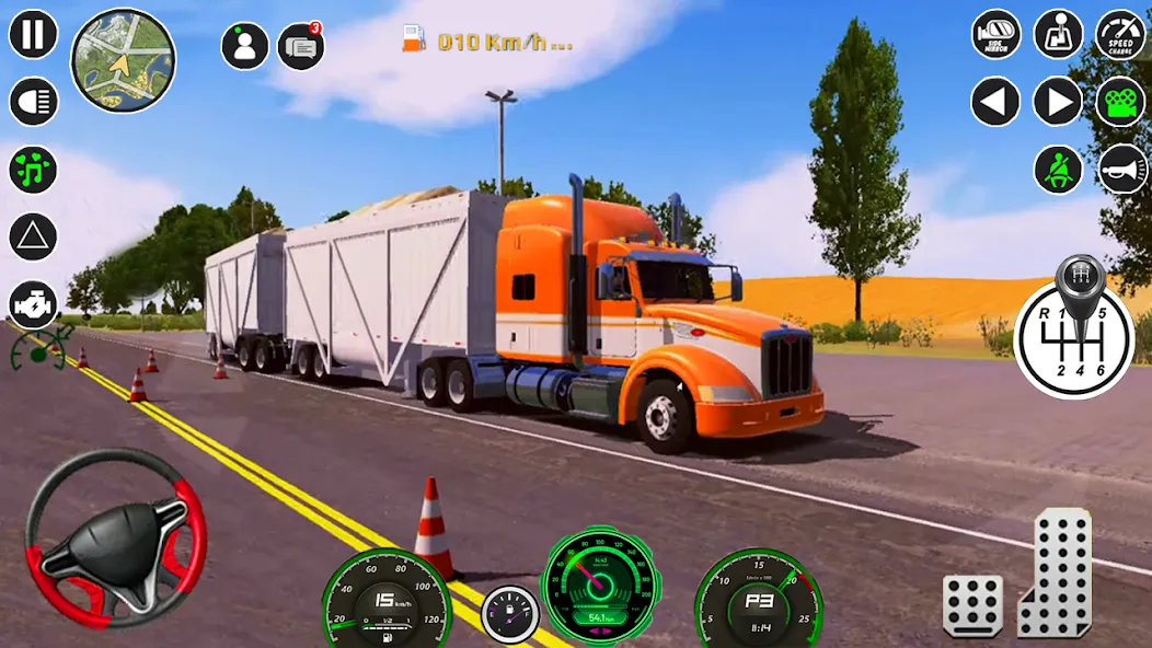 American Cargo City Driving 3D MOD APK на Android — Безлимитные деньги и все грузовики — скриншот 2