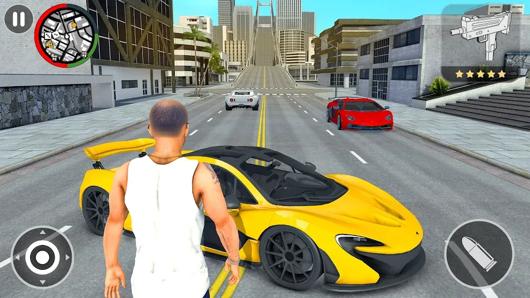 Grand City Vegas Crime Games MOD — Безлимитные деньги и оружие на Андроид — скриншот 5