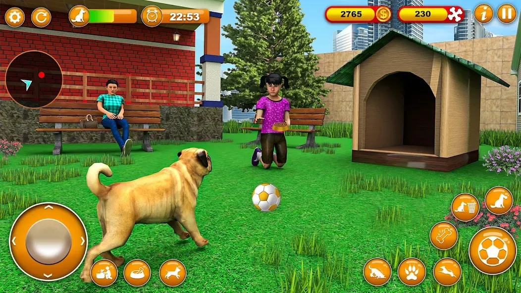 Скачать Pet Dog Family Adventure Games — Модификация Безлимитные деньги и все питомцы открыты — скриншот 2