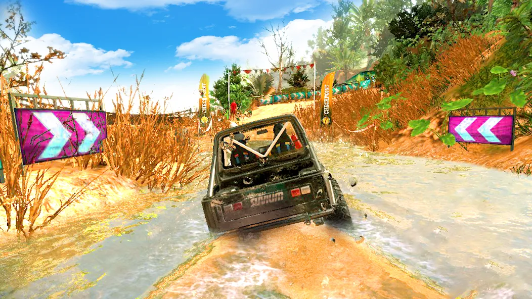 Скачать взломанную 4X4 Offroad SUV Driving Games — Безлимитные деньги и все машины открыты — скриншот 4