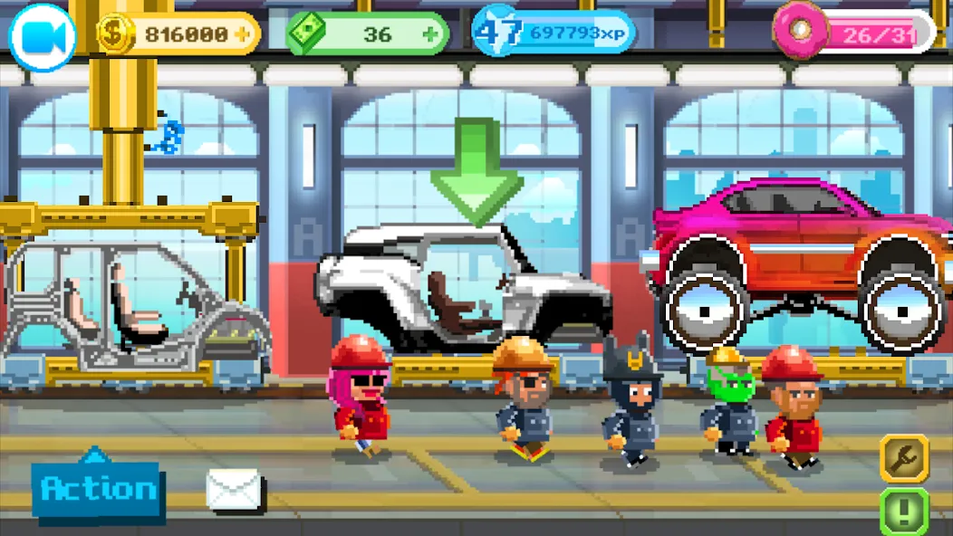 Motor World Car Factory MOD APK на Android — Безлимитные деньги и все машины открыты — скриншот 5