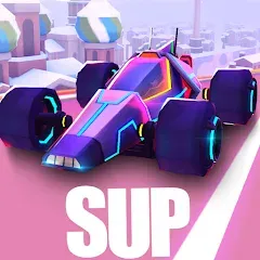 Скачать SUP Multiplayer Racing Games — Модификация Безлимитные деньги и все машины