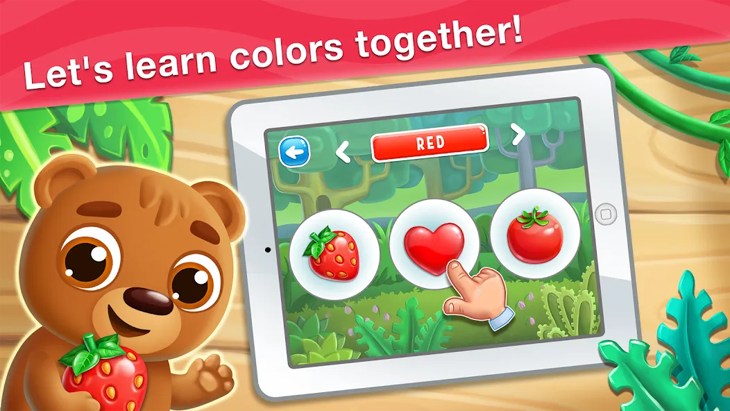 Colors learning games for kids (Мод Все цвета и уровни открыты) — скриншот 1 Colors learning games for kids (Мод Все цвета и уровни открыты) — скриншот 1