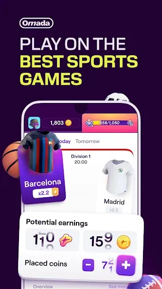 Скачать Omada - Make Sport Social — Социальный спорт без ограничений — скриншот 1