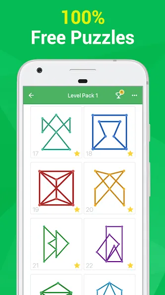 Скачать 1LINE –One Line with One Touch на Android — Без рекламы и все уровни открыты — скриншот 3