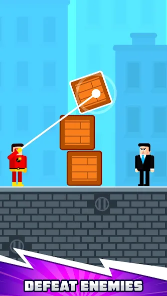 The Superhero League — Взломанная версия (Безлимитные монеты и все герои открыты) — скриншот 1