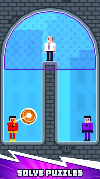 The Superhero League — Взломанная версия (Безлимитные монеты и все герои открыты) — скриншот 2