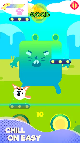 Взломанная Cringe the Cat - Music Game на Андроид — Безлимитные ноты и все уровни — скриншот 3