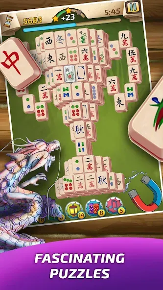 Скачать Mahjong Village (Мод: Безлимитные монеты и подсказки) на Андроид — скриншот 1