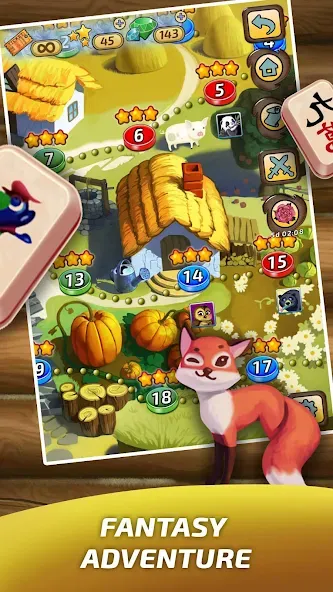 Скачать Mahjong Village (Мод: Безлимитные монеты и подсказки) на Андроид — скриншот 2