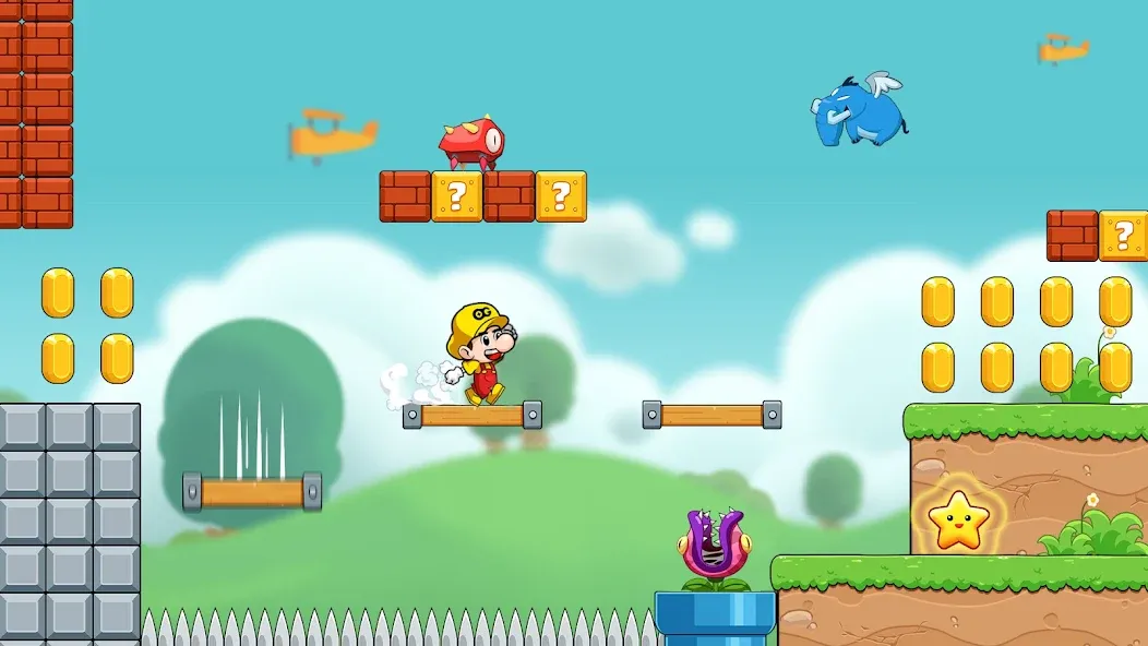 Скачать взломанную Bean's World Super: Run Games — Без рекламы и все уровни — скриншот 1