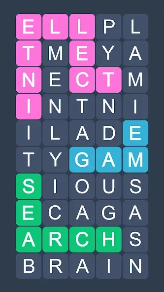Word Search - Evolution Puzzle — Мод: Без рекламы и все уровни открыты — скриншот 1