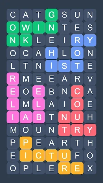 Word Search - Evolution Puzzle — Мод: Без рекламы и все уровни открыты — скриншот 3