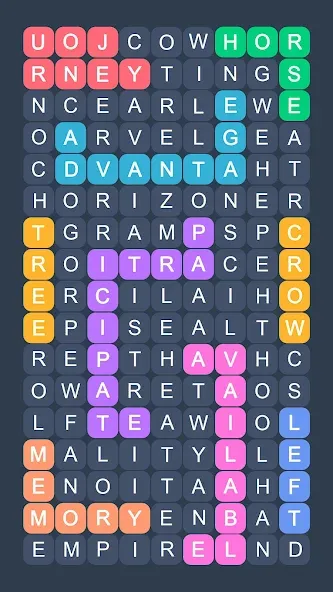 Word Search - Evolution Puzzle — Мод: Без рекламы и все уровни открыты — скриншот 5