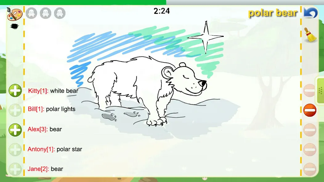 Скачать Draw and Guess Online (Мод: Безлимитные подсказки и быстрый доступ) на Андроид — скриншот 1 Скачать Draw and Guess Online (Мод: Безлимитные подсказки и быстрый доступ) на Андроид — скриншот 1