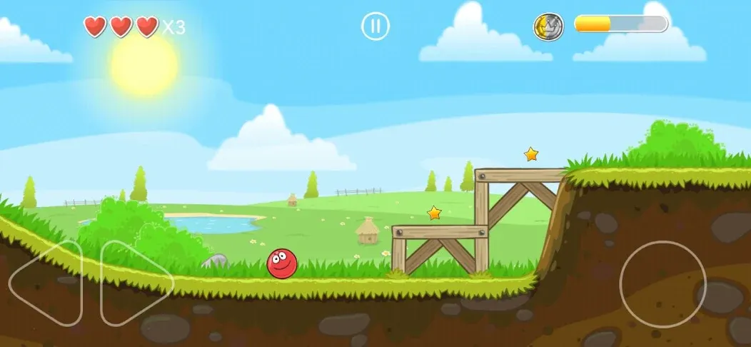 Взломанная Crazy Ollie Ball на Андроид — Без рекламы и много жизней — скриншот 1