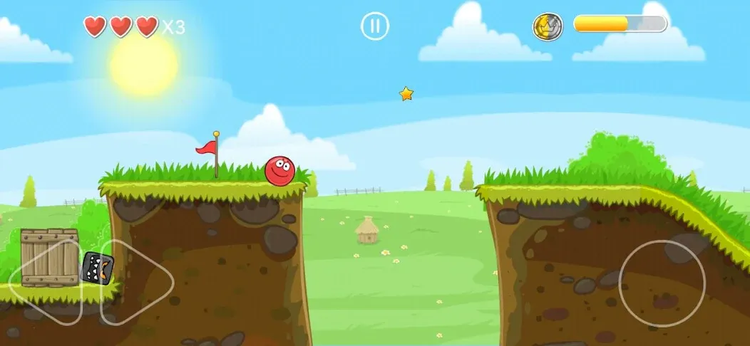 Взломанная Crazy Ollie Ball на Андроид — Без рекламы и много жизней — скриншот 3