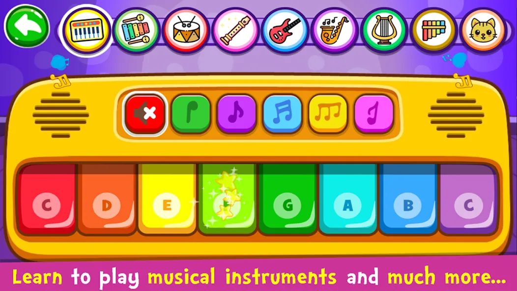 Скачать Piano Kids - Music & Songs на телефон — Все песни и инструменты открыты — скриншот 1