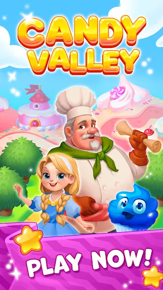 Скачать Candy Valley - Match 3 Puzzle на Андроид — Безлимитные монеты и жизни — скриншот 5