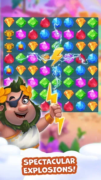 Pirate Treasures: Jewel & Gems MOD APK — Безлимитные монеты и жизни — скриншот 3 Pirate Treasures: Jewel & Gems MOD APK — Безлимитные монеты и жизни — скриншот 3