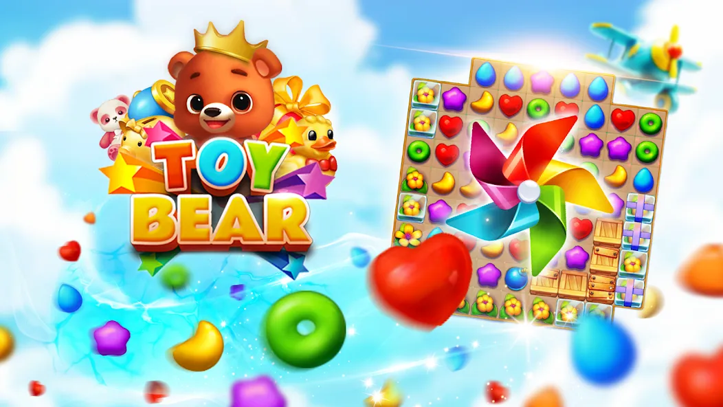Toy Bear Sweet POP: Match 3 — Взломанная версия (Много монет и жизней) — скриншот 5 Toy Bear Sweet POP: Match 3 — Взломанная версия (Много монет и жизней) — скриншот 5